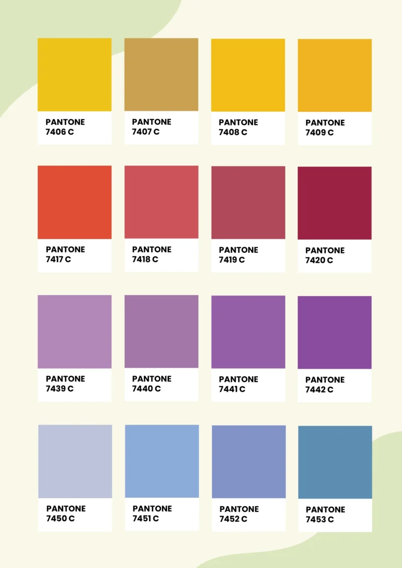 PANTONE COATED COLOR CHART 25KD2