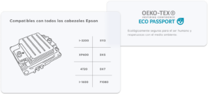 Inkt voor DTF Premium 2   Hoge kleurdichtheid en verzadiging. Specifieke formulering voor Epson afdrukkoppen (I3200, XP-600...). Superieure wasbestendigheid. Voorkomen van verstoppingen. Ecologisch en veilig.   TABLET Y DESKTOP 1536X695 1   HOGE KLEURDICHTHEID EN VERZADIGING. SPECIFIEKE FORMULERING VOOR EPSON AFDRUKKOPPEN (I3200, XP-600...). SUPERIEURE WASBESTENDIGHEID. VOORKOMEN VAN VERSTOPPINGEN. ECOLOGISCH EN VEILIG.  